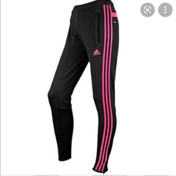 adidas Pants - Adidas Pink and Black track pants